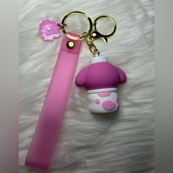 My Melody from Hello Kitty Keychain/Wristlet sitting in canister - Picture 3 of 3